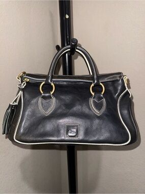 Dooney & Bourke Navy Florentine Edge Medium Satchel
